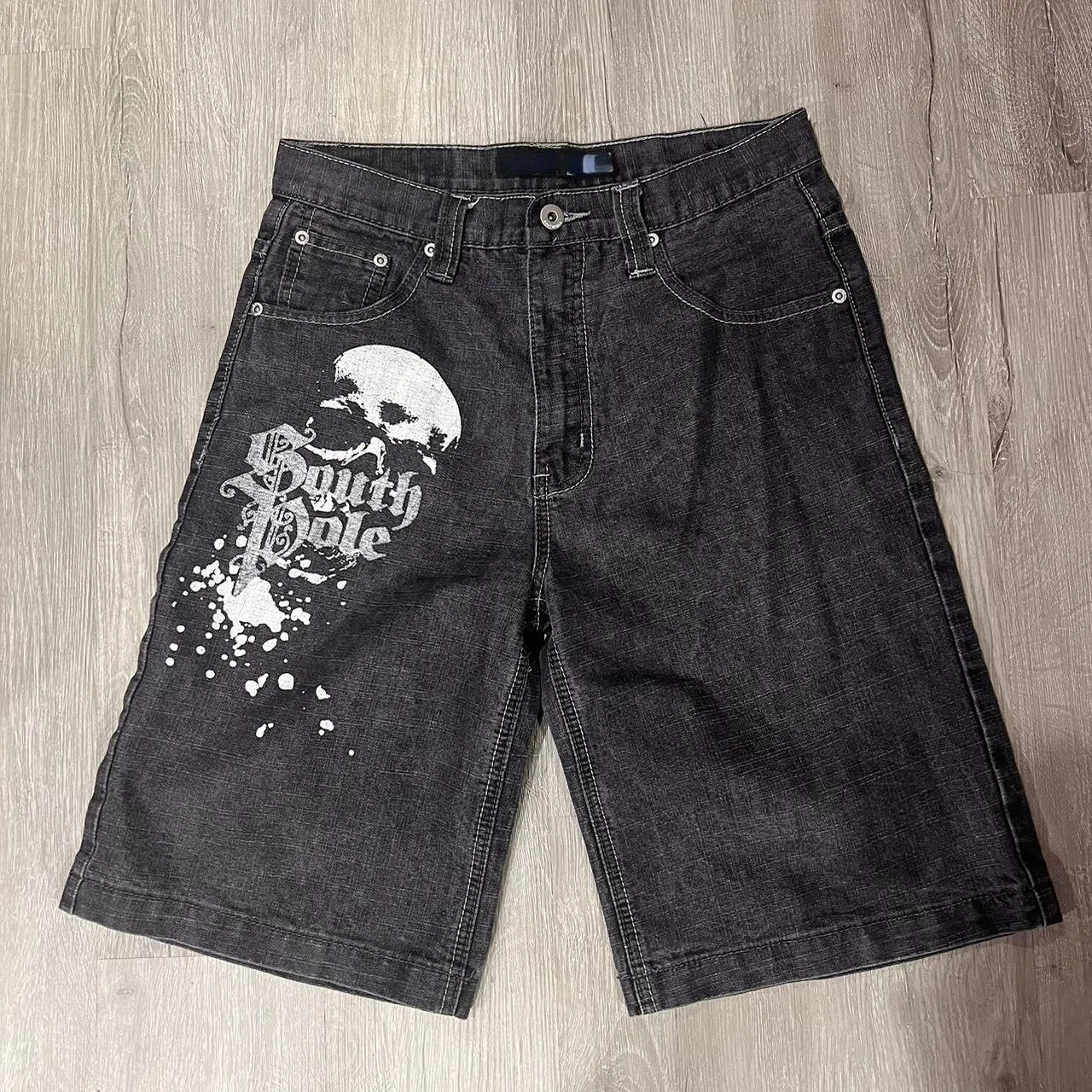 Shorts pour hommes Vintage lâche genou pantalon plage été mode décontracté Y2k Hip Hop Denim 2023 Harajuku Punk Rock Gym mâle 230617