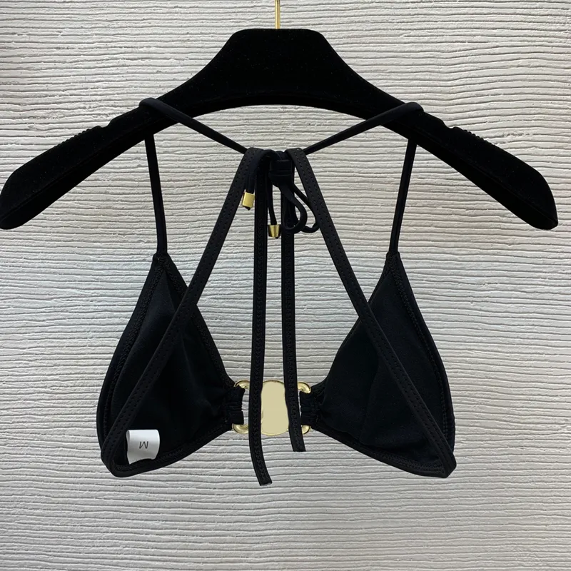 2023 Black Cel Designer Bikini Luksusowe stroje kąpielowe Kobiety kostium kąpielowych zbiorniki stroje kąpielowe Thong Upatrz Dwóch projektantów Bikini Kosze Kąpiel DN1O