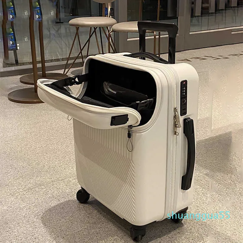 Travel Suitcase Carry on Luggage with Wheels Cabin Rolling Trolley Luggage Bag Men's and Women's Business Lightweight Luggage