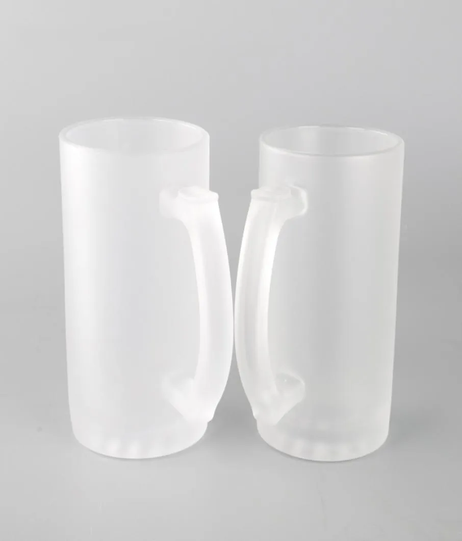 Sublimation Blank Wine Glasses Heat Transfer Transparent Frosted Glass