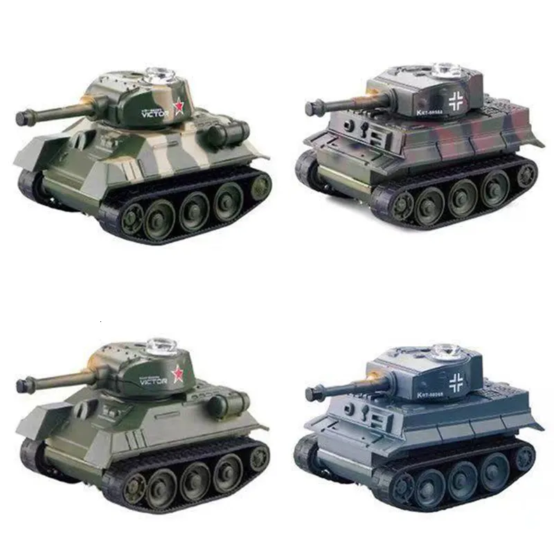 Другие игрушки Mini RC Tank Model Электронный транспортный радиоконтрол портативные карманные удаленные баки моделирование подарки для мальчиков 230616