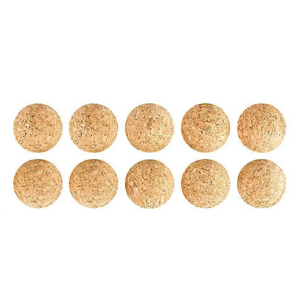 Połoszeki 10pcs 3.15 cm Cork Wood Połosze piłka do piłki nożnej piłka nożna piłka nożna stóp dziecięcych futbol 230617