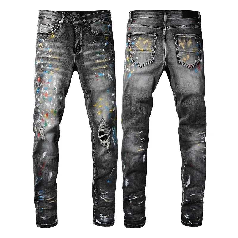 Designer Ripped Vintage Biker Jeans For Men Slim Fit Motorcycle Denim In US  Sizes 28~42 Fashionable Hip Hop Style High Quality From Amiri_hongkong,  $53.82