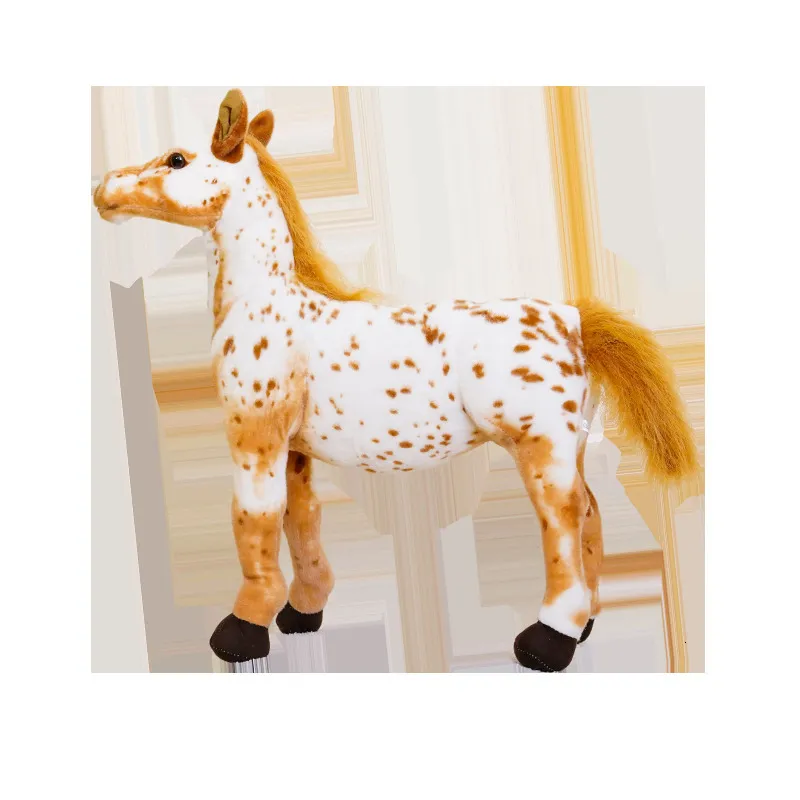 TOYANDONA Cavalo Appaloosa Cavalo De Brinquedo Realista Cavalo De Simulação  De Brinquedo Figura Do Cavalo Recheio De De Páscoa Brinquedos De Animais