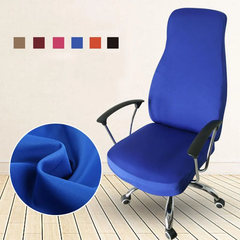 Chair Covers Stretch Office Chair Cover Spandex Seat Cover for Computer Chair Case Office Seat Slipcover Elastic Computer Arm Chair Cover 230616