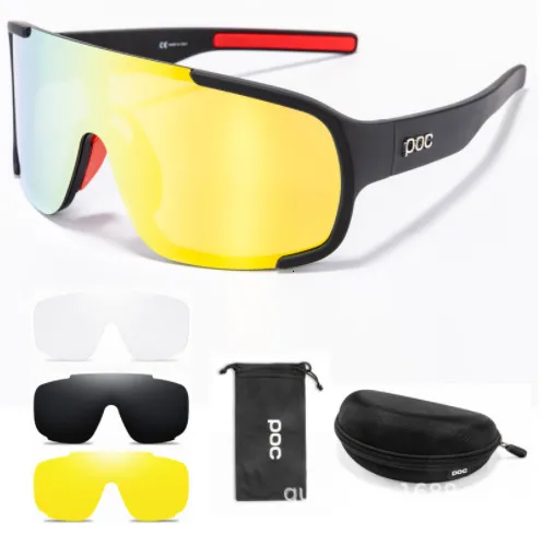 Óculos de sol de ciclismo POC com armação de miopia Óculos de ciclismo de estrada de montanha Óculos de sol de bicicleta UV400 Acessórios 220120