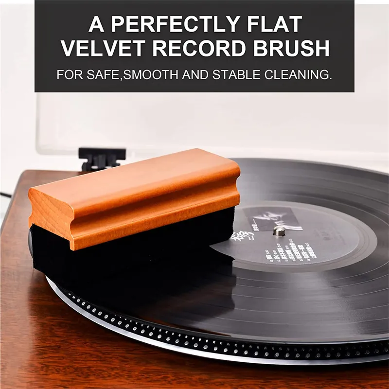 Cleaning Brushes Anti Static Velvet Brush For Vinyl Record 4 In 1 Dust Remove Spray Handle Turntable Stylus Gel 230617