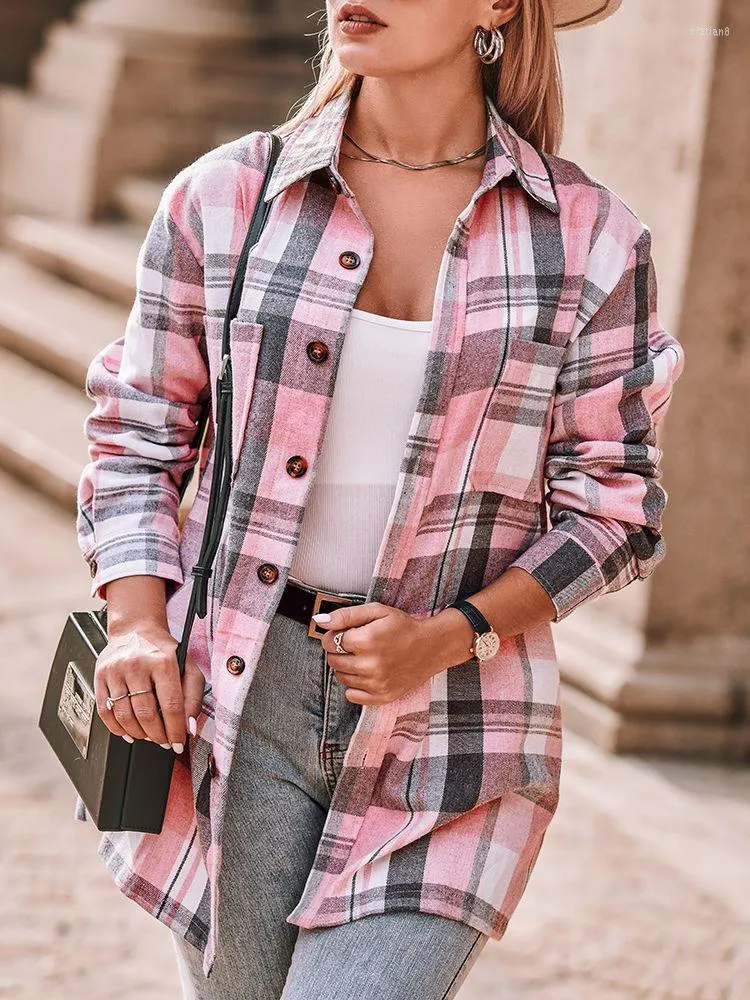 Generisch Camisas De Manga Larga Para Mujer Camisa Abrigo Chaqueta