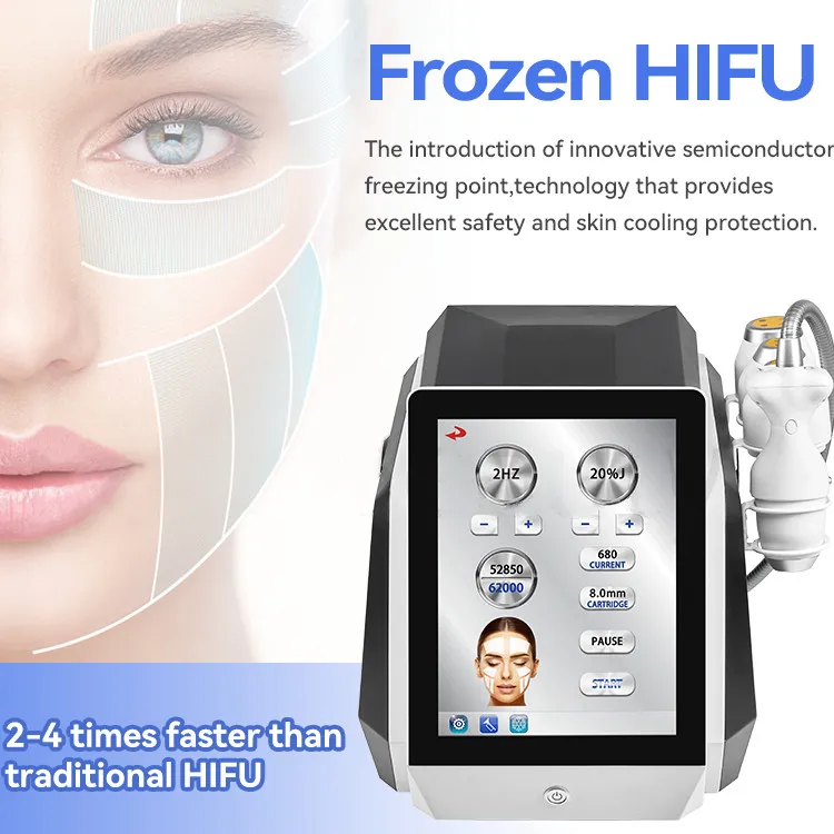 2023 Professionell ny 9D HIFU ICE / 5D ICE HIFU / 2D 3D 4D 6D 7D 8D ICE HIFU MASKIN