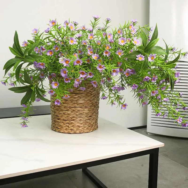 Сухоцветы, имитация цветка ромашки, мебель для гостиной, украшение для обеденного стола, искусственный искусственный сад