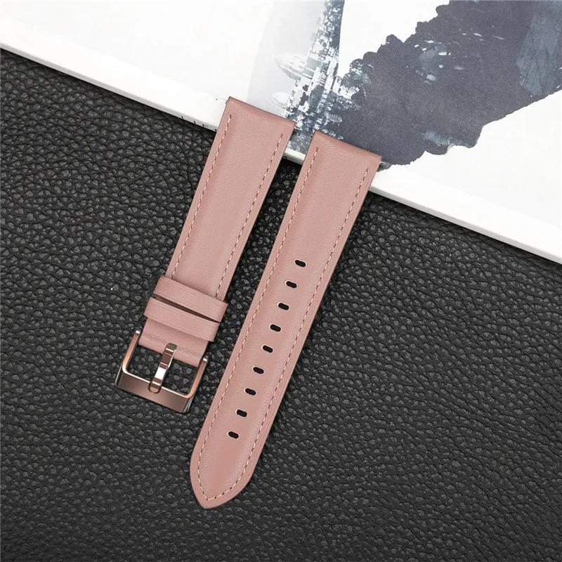 Watch Bands 22mm 20mm Leather Band For Samsung Galaxy Watch 4 44mm 40mm Classic 42mm 46mm Strap For Galaxy Watch 3 45mm 41mm Active 2 44mm 230616