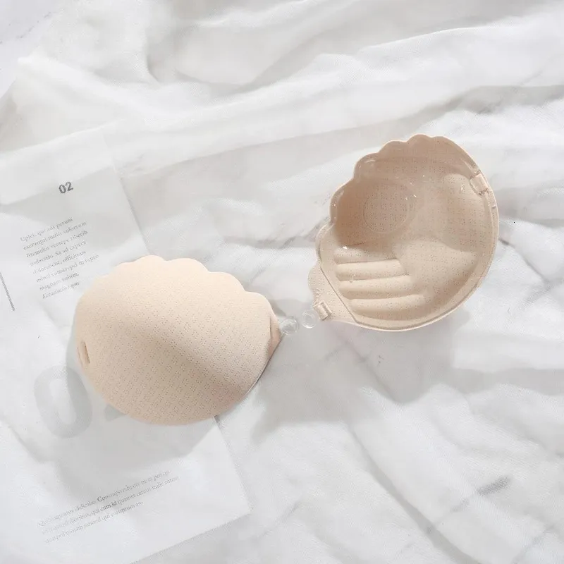 Breast Pad Sexy Women Invisible 3/4 Cup Push Up Bra Silicone Chest Stickers Lift Up Self Adhesive Front Buckle Strapless Breast Petals Pads 230616