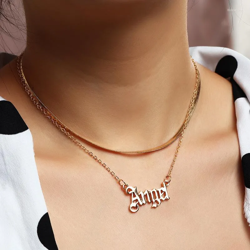 Pendant Necklaces Fashion Baby Girls Necklace Babygirl English Letter Pendants Stainless Steel Mom Lovers Girlfriend Jewelry