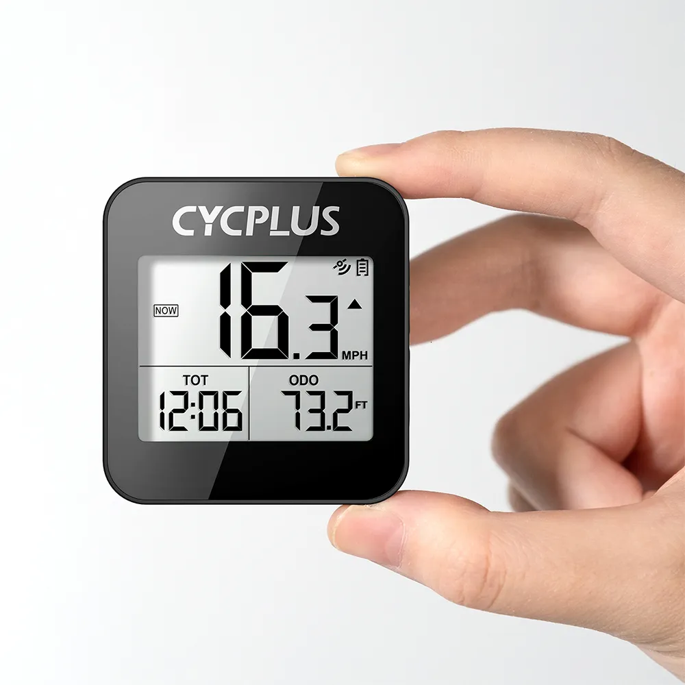 Fietscomputers CYCPLUS Fietsen GPS Fietscomputer Fietsaccessoires Snelheidsmeter LED IPX6 Waterdicht Kilometerteller Draadloze Stopwatch 230616