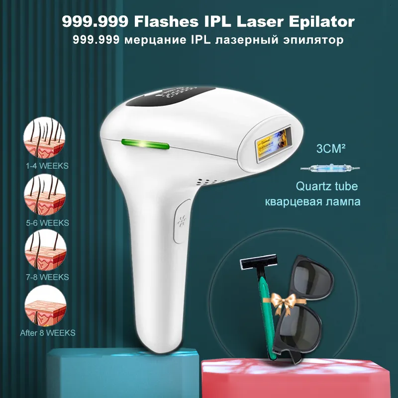 Эпилятор 999900 IPL Poepilator Laser Устройство для удаления волос Постоянное лазерное эпилятор снятие волос снятие волос с лазеровой машиной 230617