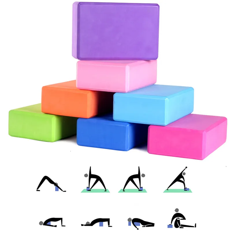 Yoga Blocks 2-Pack Yoga Blocks Set 10 Couleur EVA Mousse Soft Block Exercice Fitness Sport pour Yoga/Méditation/Pilates/Stretching 230617