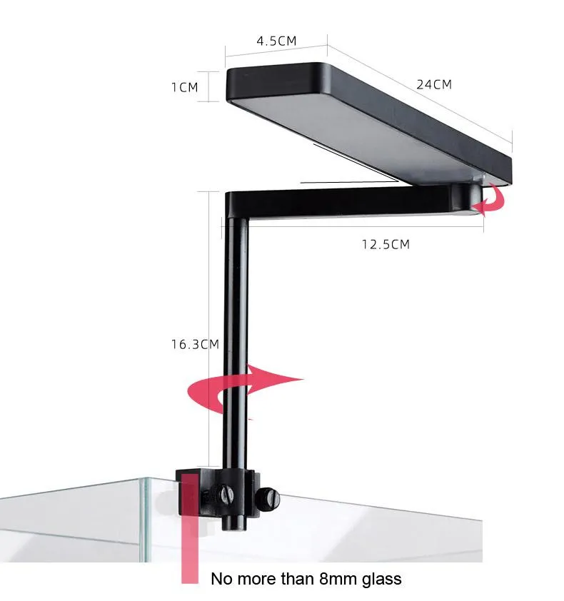 Oświetlenie Chihiros C2 C II Plant Clip na LED Light Bluetooth Sunset Lampa na akwarium akwarium akwarium