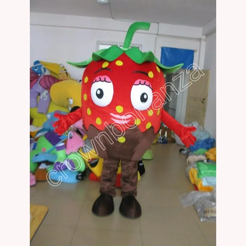 Costume da mascotte alla fragola di alta qualità in costume da fantasia costume da fantasia su misura costume da peluche