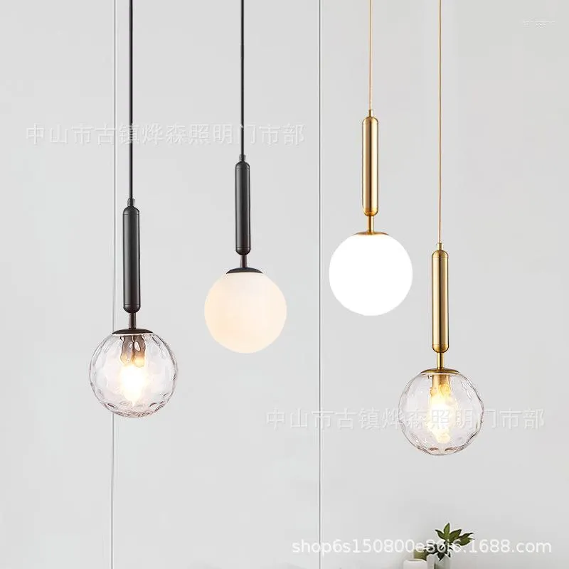 Pendant Lamps Bedroom Bedside Lamp Porch Creative Minimalist Long Line Net Red Bar Lighting Single Head Home Decoration Building