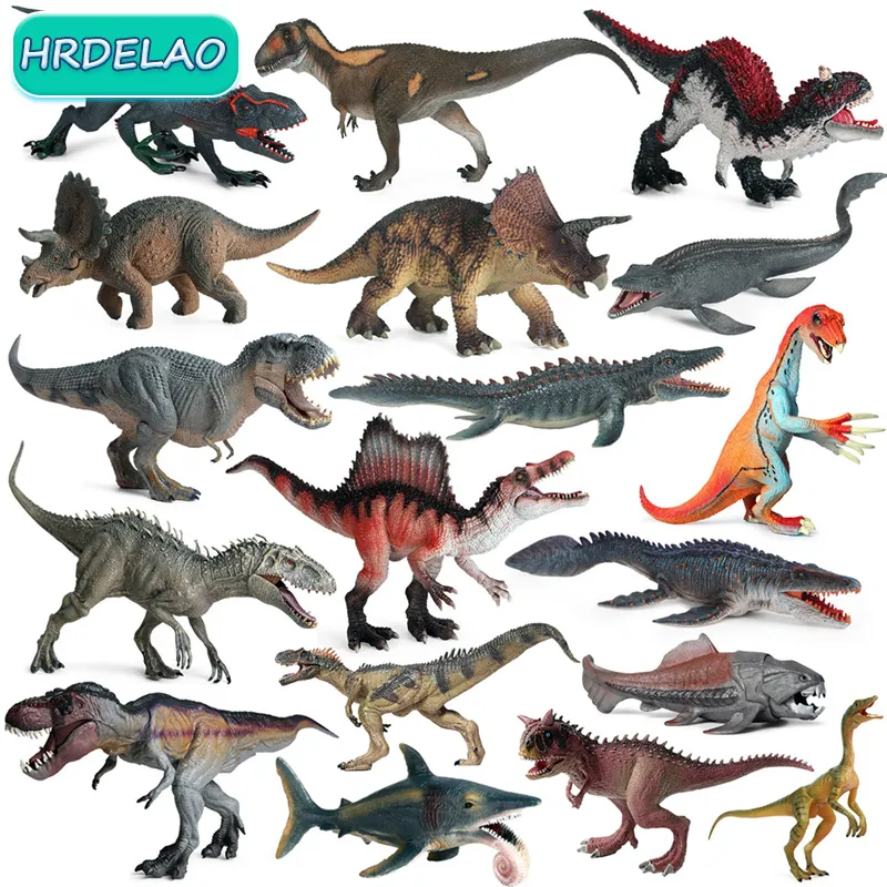 Action Toy Figures Simulation Jurassic Dinosaurs World Animals Shark Modèles Figurines PVC Cognition Figures Jouets éducatifs pour enfants Cadeau 230617