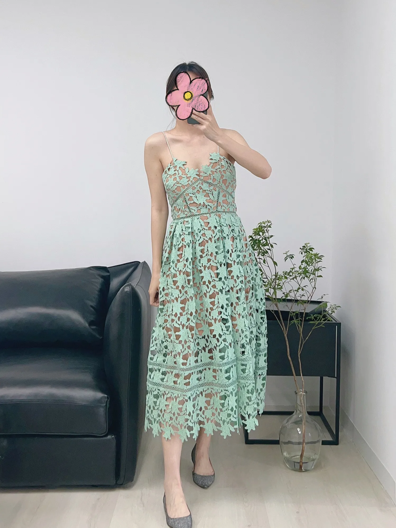 knee length dresses for ladies Self-Portrait // Guipure Lace Azaelea Dress – VSP Consignment