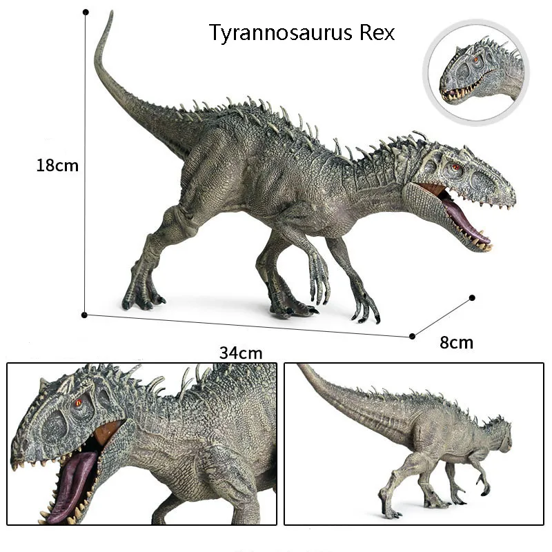 Action Toy Figures Stora enstaka Jurassic Sale Dinosaurs Park Pterosauria Velociraptor Indomirus T-Rex World Figures Dinosaur Toys Animals Model 230617