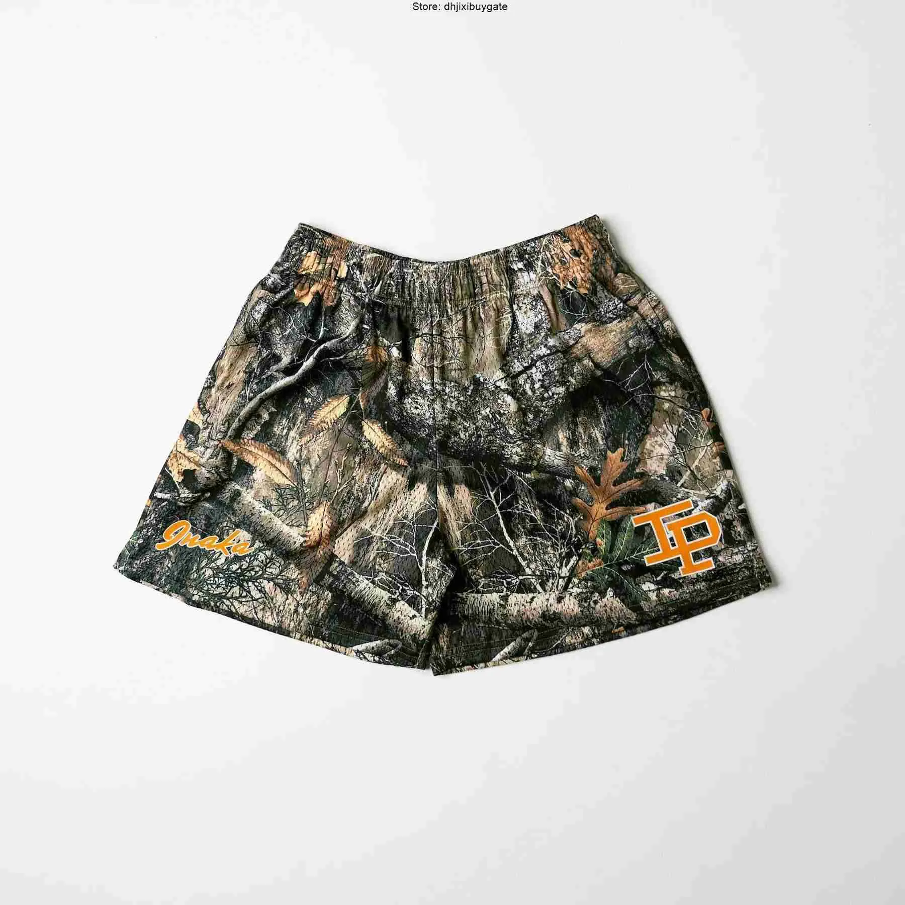 Pantaloncini Inaka Power Camo Uomo Donna Pantaloncini in rete GYM classici Pantaloncini Inaka con fodera interna Pantaloncini IP LUNN