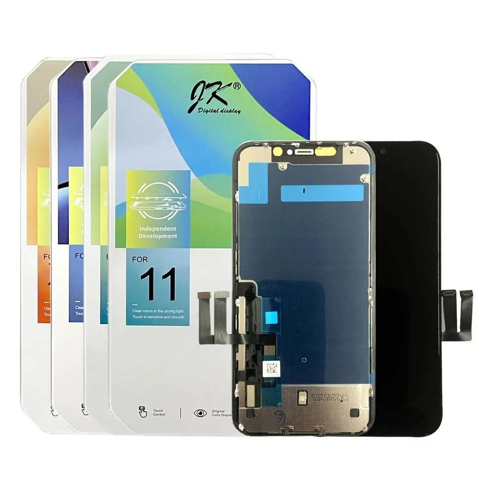 Écran d'affichage LCD Incell JK OEM Oled écrans tactiles de téléphone portable réparation de remplacement de l'assemblage du numériseur pour iPhone X XR XS MAX 11 12 13 14 Plus Pro Max avec boîte d'emballage de vente au détail