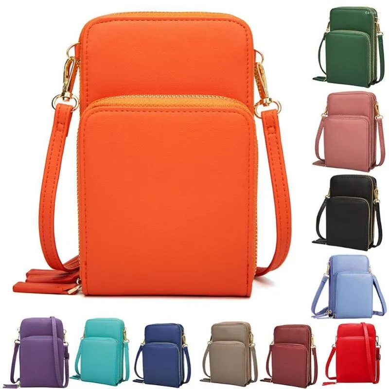 Wallets Women Multi Pockets Zippers Mini Shoulder Bag Crossbody Phone Pouch Purse Wallet