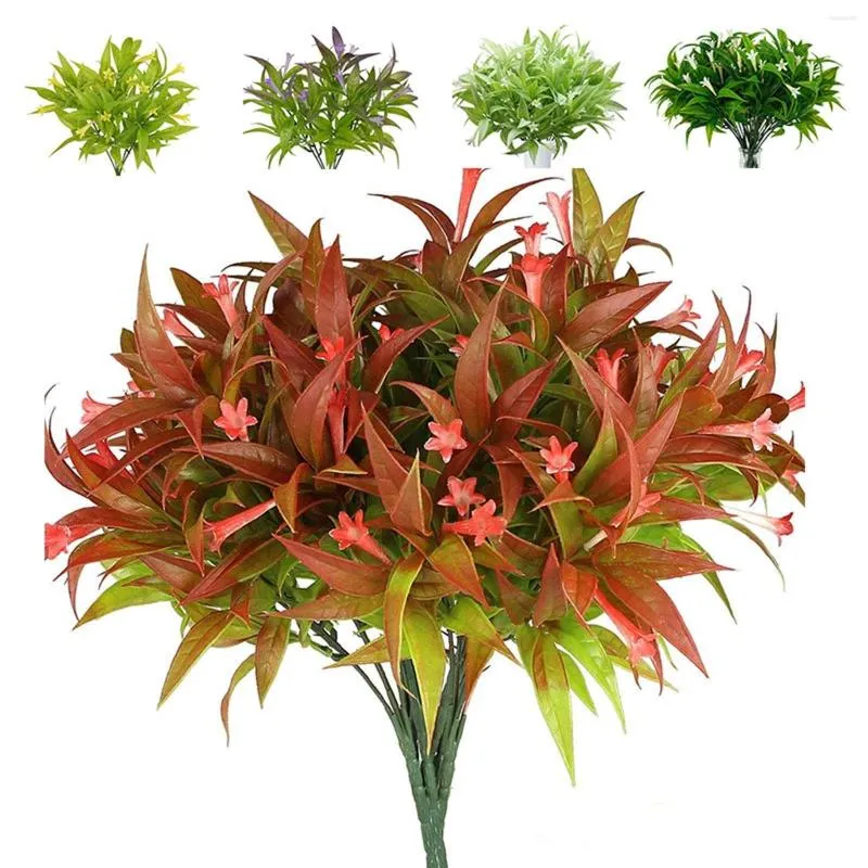 Kwiaty dekoracyjne sztuczne rośliny na zewnątrz fałszywy tropikalny poranny wazon do dekoracji białe gałęzie wazony