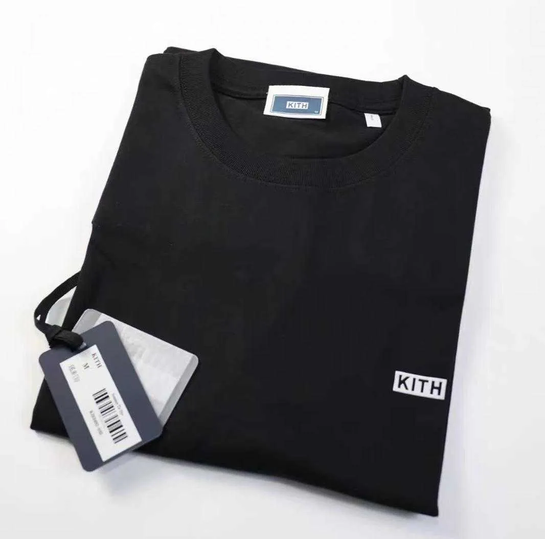 Cinco colores pequeños kith tee 2022ss hombres mujeres tinte de verano kith camiseta tops de alta calidad caja de manga corta kith mujer 900