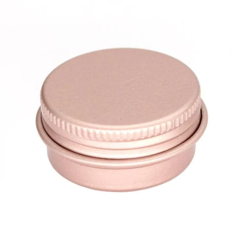 100 x 15g 10g 30g Vazio Mini Ouro Rosa Alumínio Frasco Pote De Creme Arte De Unhas Maquiagem Brilho Labial Cosmético Vazio Latas De Metal Recipientes Lolfj