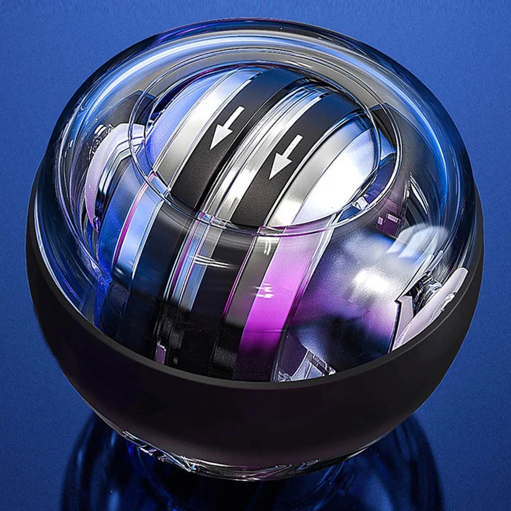 Poignées LED Gyroscopique Powerball Gamme de démarrage automatique Gyro Puissance Poignet Ball Bras Muscle Force Trainer Fitness Equipment 230617