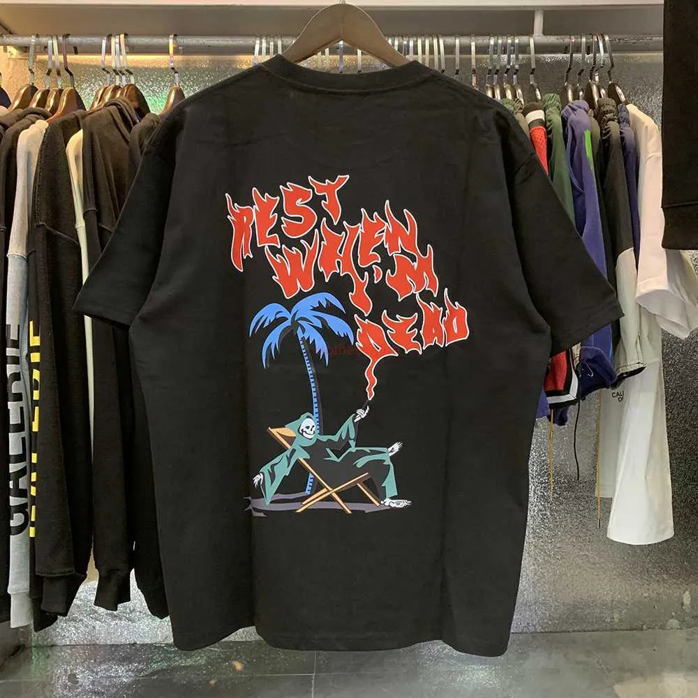 Designer modekläder tees tsihrts skjortor trendiga trapstar kokosnöt träd liggande stol bekvämt liv mönster tryckt bomull kort ärm thirt för män kvinnor lo