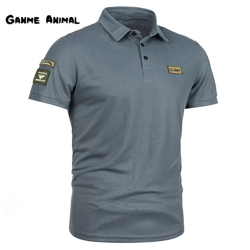 Herrpolos sommarkoreanska kortärmade poloskjorta LAPEL ANTI-WRINKE TOPS Plus Size Mens Tshirts Men broderi skjortor 5xl 230617