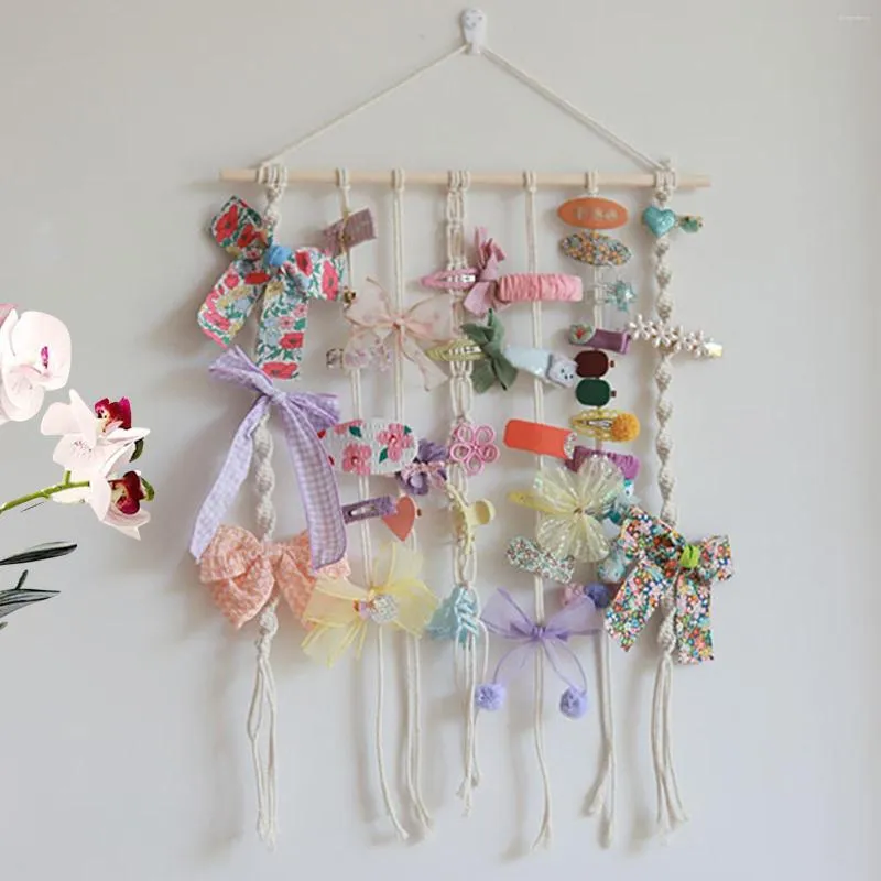 Sacchetti per gioielli Porta fiocco in legno per capelli Espositore per riporre nappe Forcine per capelli Accessori Decorazione Barrettes Fascia per capelli Organizzatore per camera dei bambini