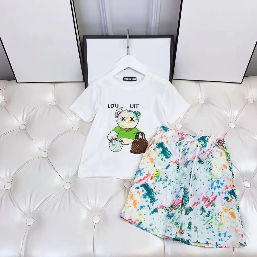 Summer Boy Clothing Set 2021 Neue lässige Mode aktive Cartoon T-Shirt Kid Kinder Baby Kleinkind Junge Kleidung