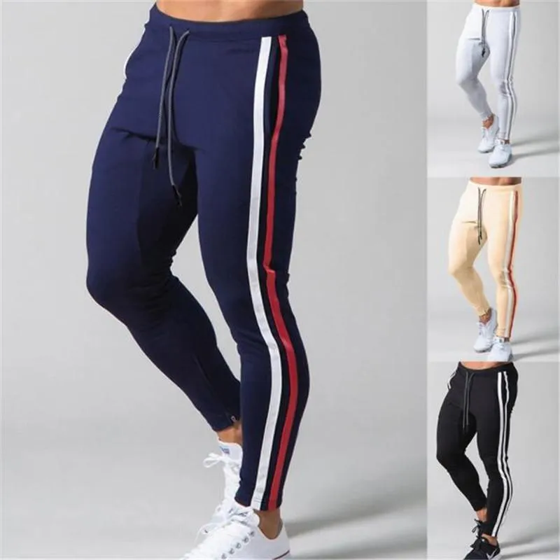 Pants Gyms Skinny Jogger Pants Men Running Sweatpants Fitness Bodybuilding Training Track Pants Sportswear Man Cotton Jogging Trouser