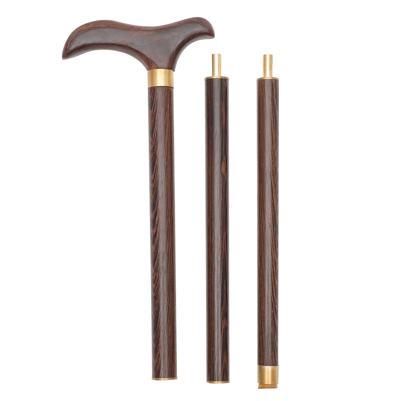 Polen 1 st Mountain Climbing Cane Outdoor Trekking Paal Rosewood Walking Stick Montage Cane Splicing Crutch 87cm