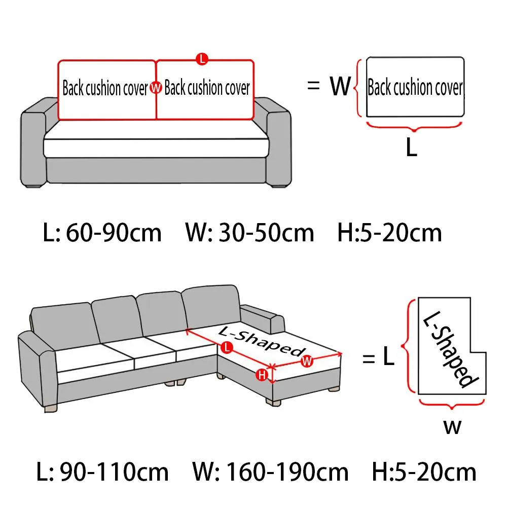 Linho elástico veet sofá assento capas de almofada para sala estar almofada chaise longue canto l forma móveis sofá slipcovers