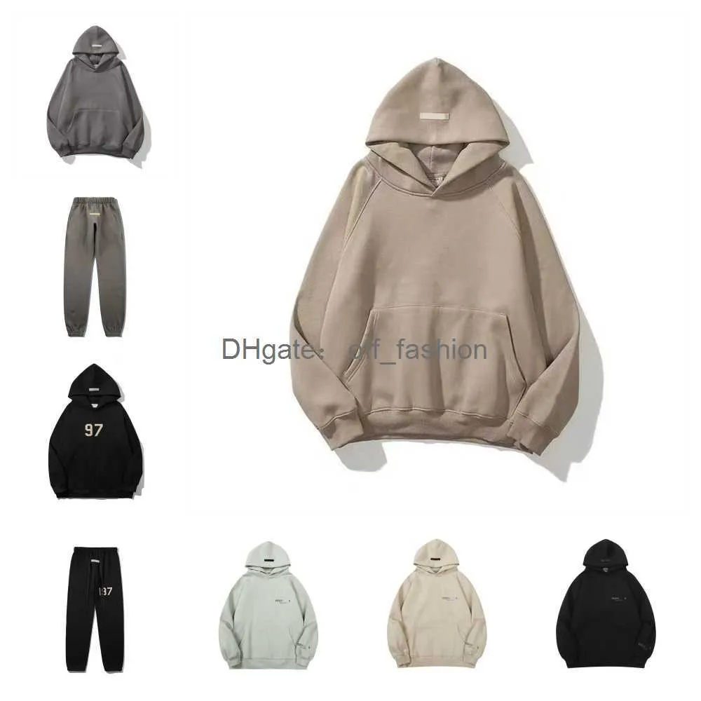 Designer Hoodie ESS Männer Frauen Hoody Capuche Winter Warme Hoodies Mode Streetwear Pullover Sweatshirts Hohe Qualität Lose Kapuzenpullover Tops Kleidung GVMV