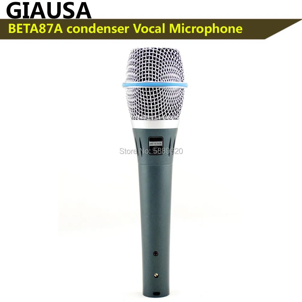 Microphones Microphone professionnel Beta87a Condenseur Microphone Beta87a Microfone Condensador