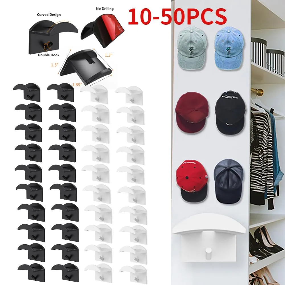 Czapki 1050pcs czapka baseballowa Rack Hat Hat Hat Rack Organizer Storage Nowoczesne czapki baseballowe wieszaki wiszące organizer do ściany drzwi