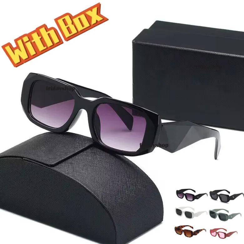 Óculos de sol de designer de moda óculos de sol clássicos óculos de sol de praia ao ar livre para homens e mulheres 6 cores assinatura triangular opcional com caixa