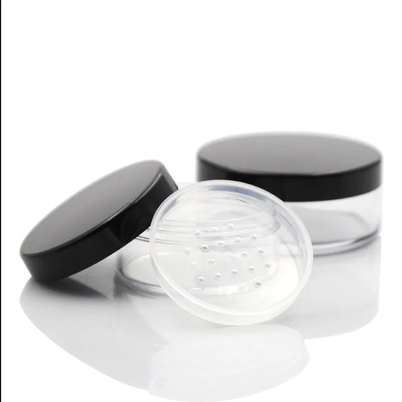 24 x 30g 50g Empty Powder Containers With Sifter For Cosmetic Powder, Sifter Plastic Jar Loose Powder Tin Box Pot Wholesale Thgfg