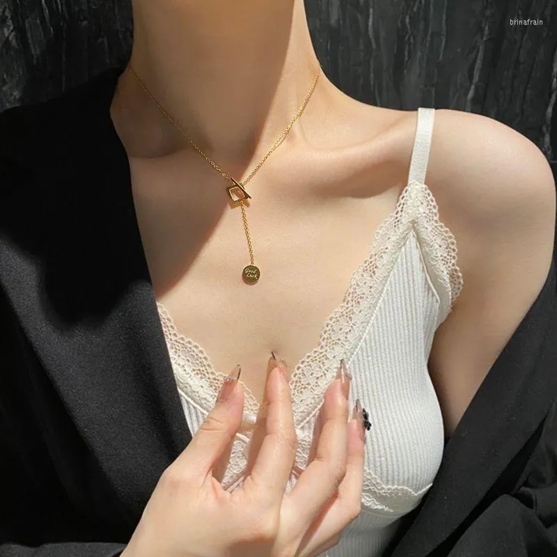 Łańcuchy specjalny design złota geomatralna szyja dla kobiet modna biżuteria moda moda kobiece dziewczęta prezenty akcesoria