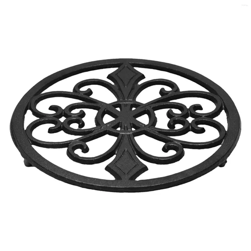 Table Mats Dinning For Pots Pans 20cm Flower Holder Base Cast Iron Teapot Modern Living Room Round Kitchen Counter Metal Trivet