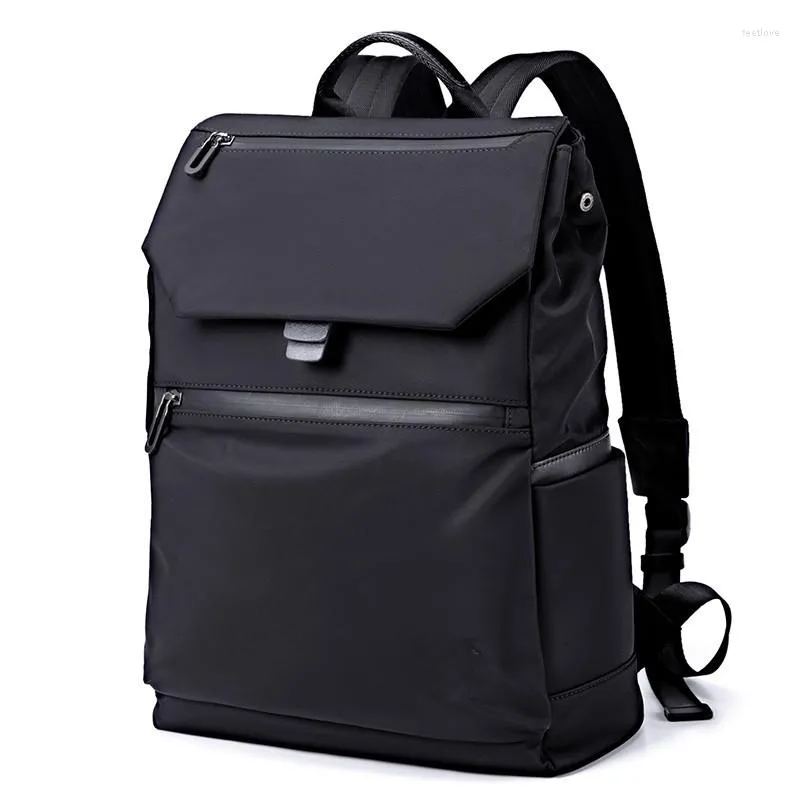 Mochila para laptop à prova d'água para mulheres 15,4 14 polegadas Casual Nylon Viagem de negócios Bolsa masculina Mochila para computador 2023