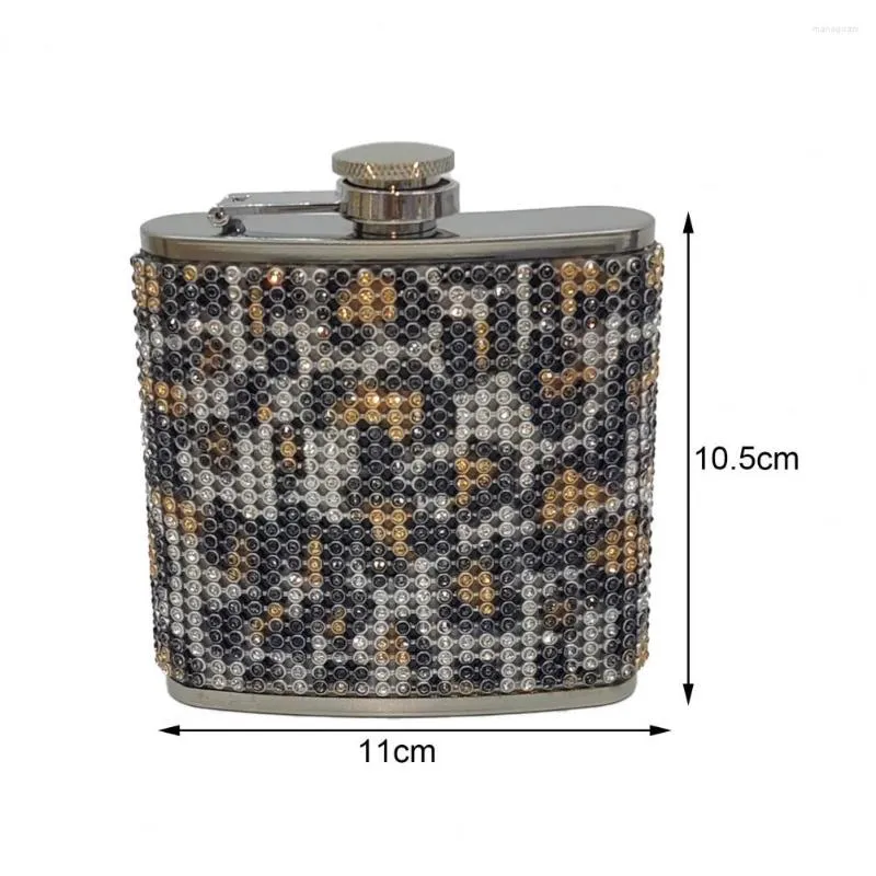 Hip Flasks Sealing Flask Anti-corrosion Shiny Small Faux Crystal Wine