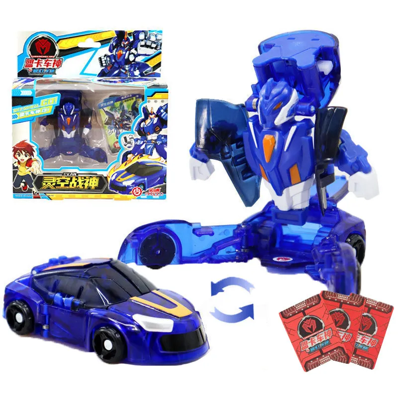 Jouets de transformation Robots ABS tournant Mecard Transformation voiture figurines d'action incroyable jeu de bataille de voiture TurningMecard pour enfants jouets de déformation 230617